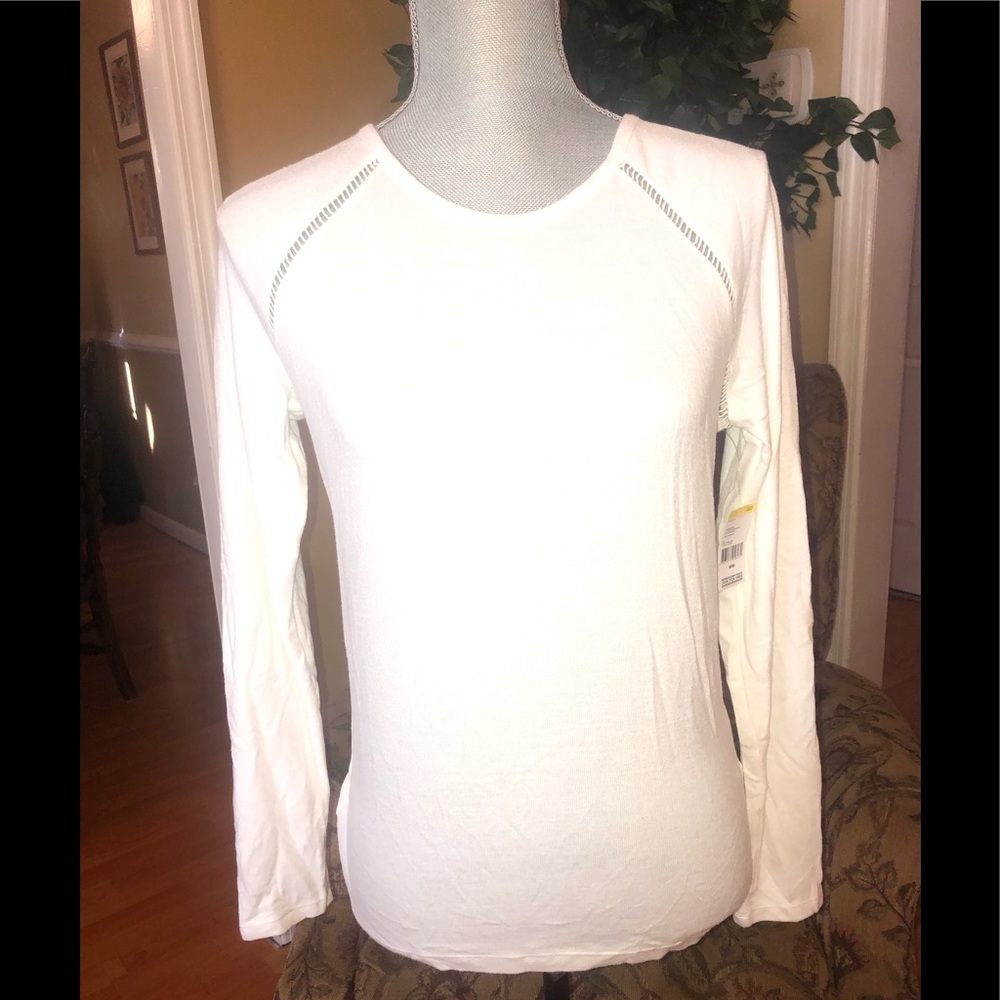 White Back Lace Blouse